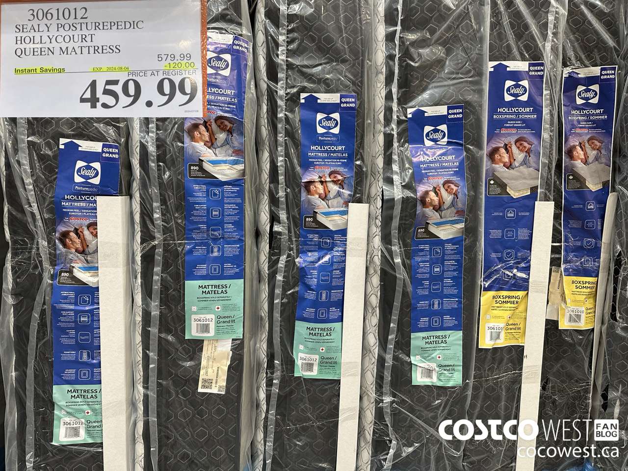 3061012 SEALY POSTUREPEDIC HOLLYCOURT QUEEN MATTRESS ($120.00 INSTANT SAVINGS EXPIRES ON 2024-08-04) $459.99