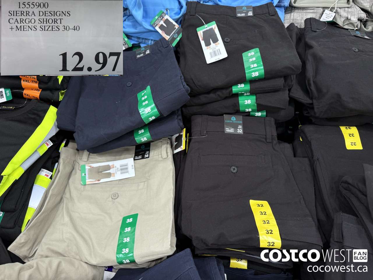 1555900 SIERRA DESIGN TECH SHORT MENS SIZES 30-40 $12.97