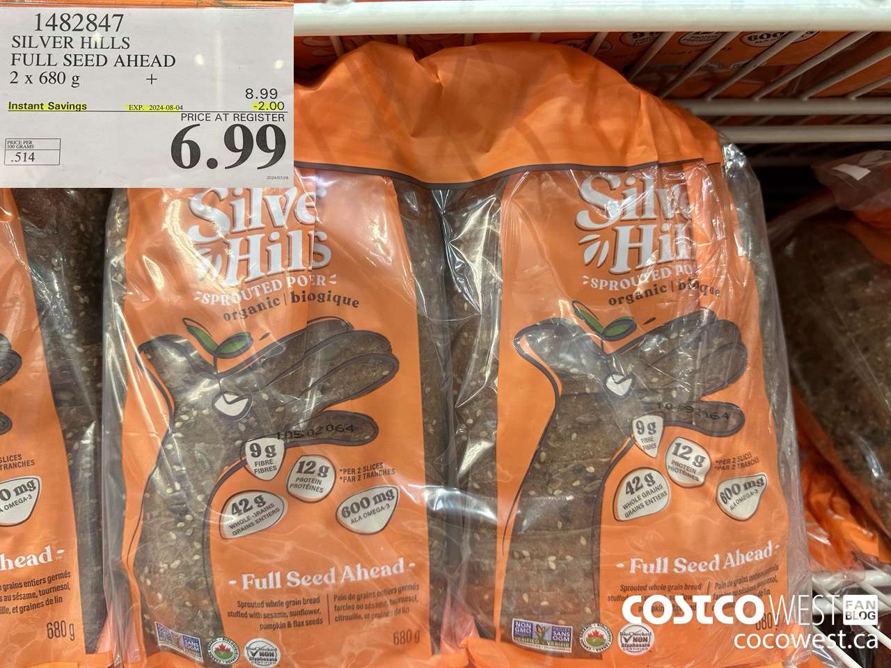 1482847 SILVER HILLS FULL SEED AHEAD 2 x 680 g ($2.00 INSTANT SAVINGS EXPIRES ON 2024-08-04) $6.99