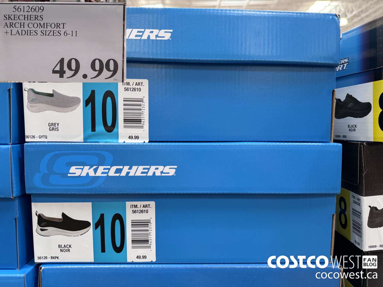 5612609 SKECHERS ARCH COMFORT LADIES SIZES 6-11 $49.99