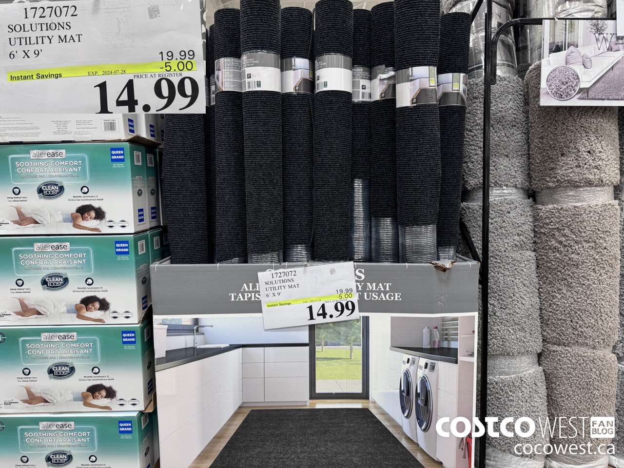 1727072 SOLUTIONS UTILITY MAT 6' X 9' ($5.00 INSTANT SAVINGS EXPIRES ON 2024-07-28) $14.99