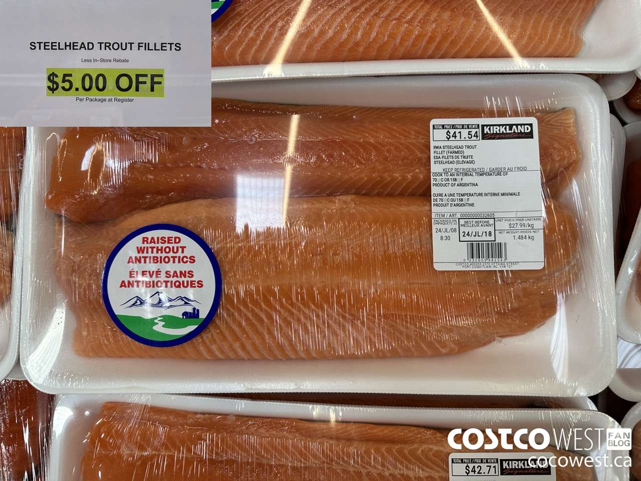 32605 STEELHEAD TROUT FILLETS ($5.00 INSTANT SAVINGS)
