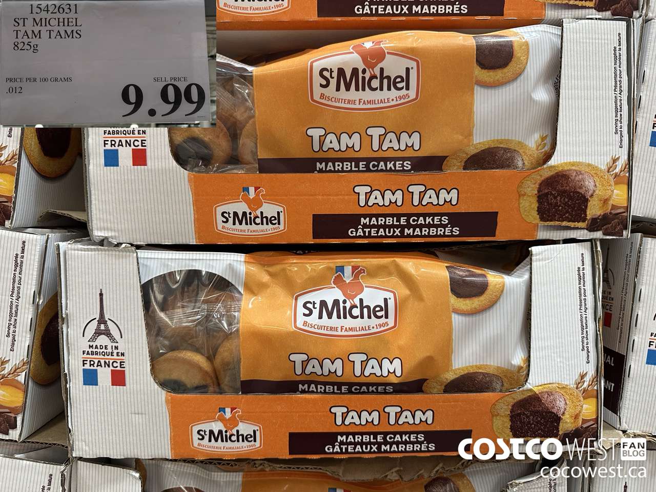 1542631 ST MICHEL TAM TAMS 825G $9.99