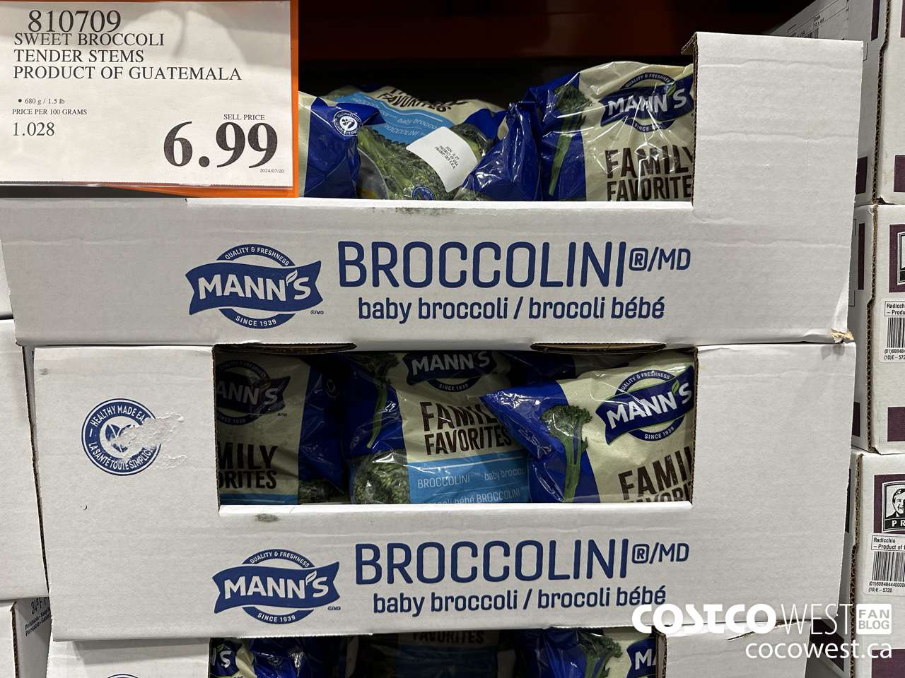 810709 SWEET BROCCOLI TENDER STEMS PRODUCT OF GUATEMALA $6.99