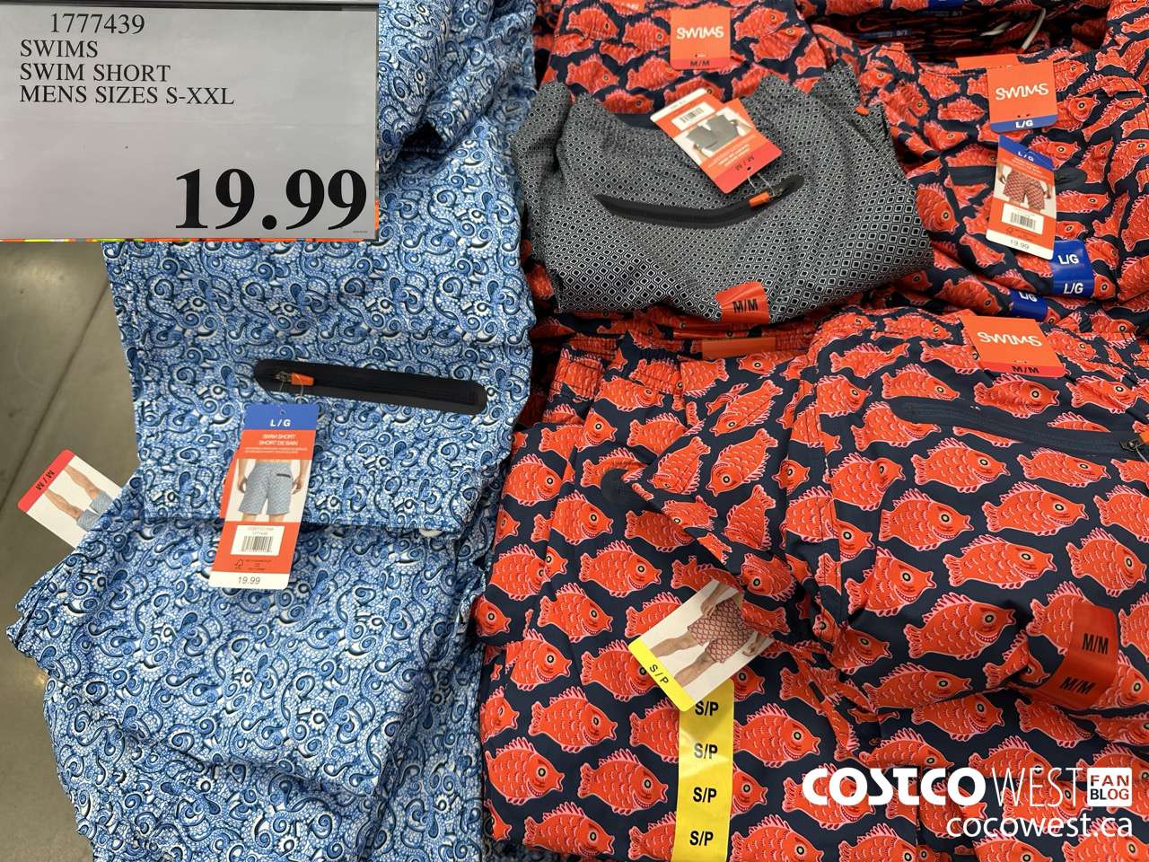 1777439 SWIMS SWIM SHORT MENS SIZES S-XXL $19.99