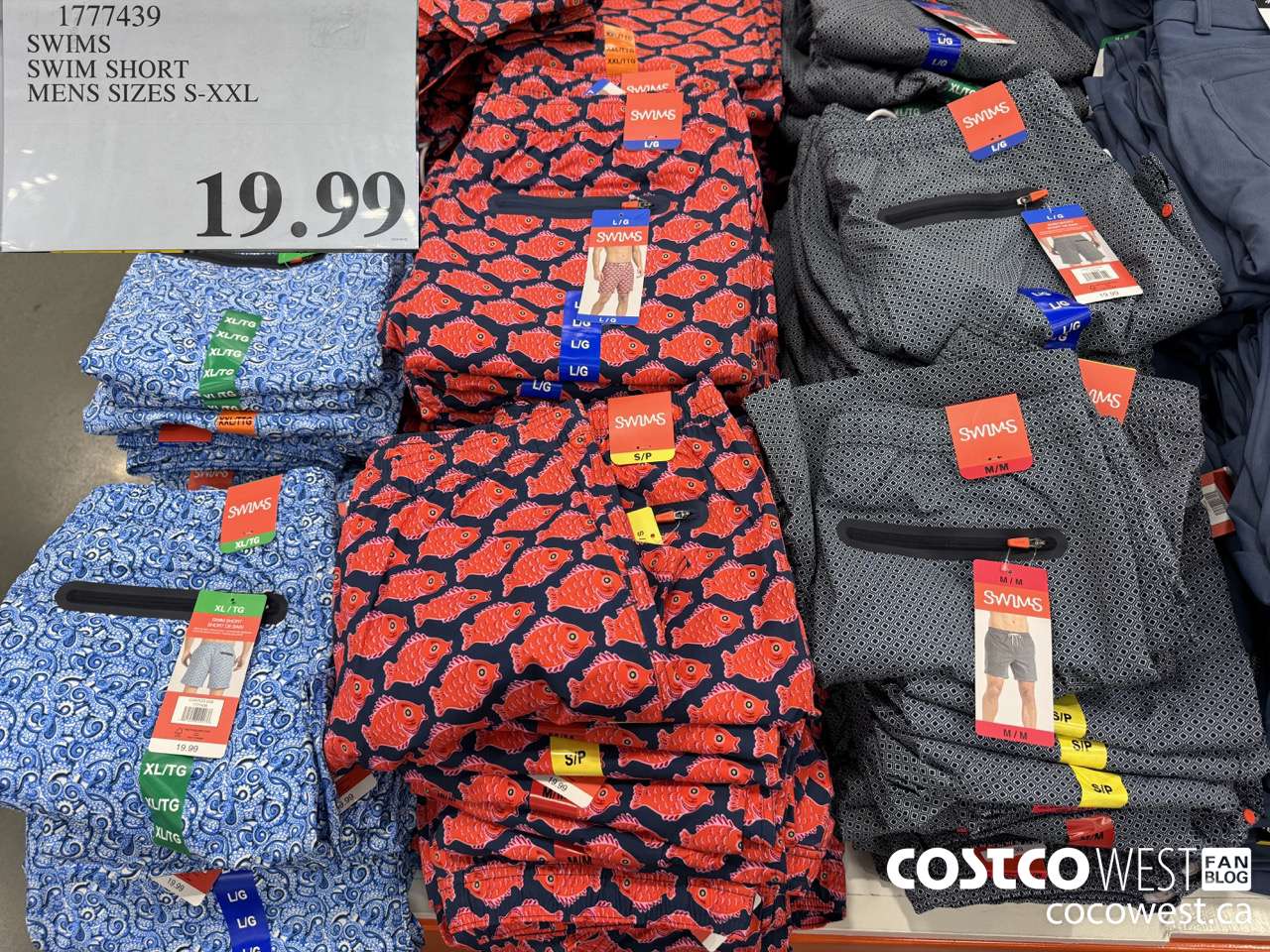 1777439 SWIMS SWIM SHORT MENS SIZES S-XXL $19.99