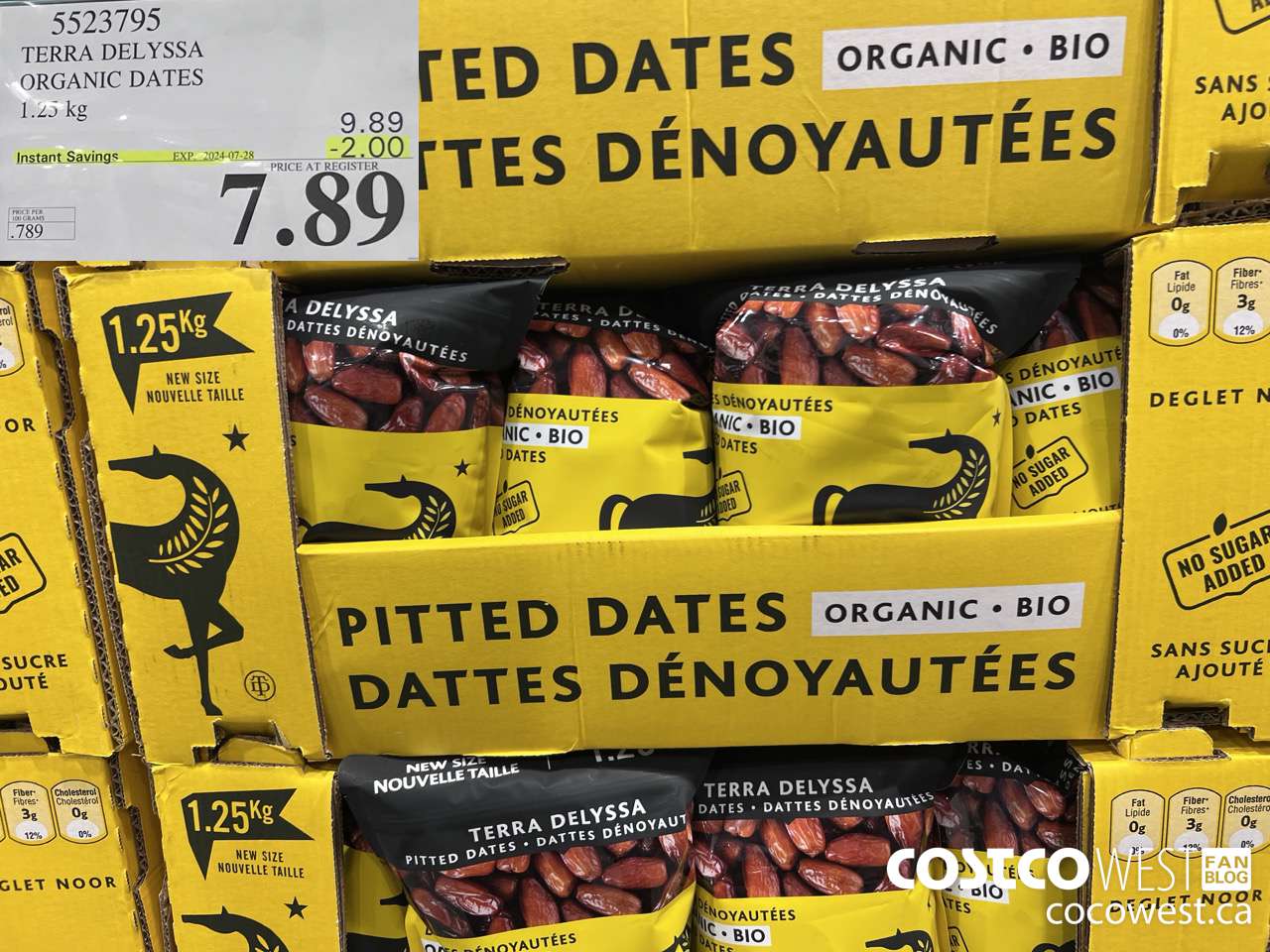 5523795 TERRA TELYSSA ORGANIC DATES 1.25KG ($2.00 INSTANT SAVINGS EXPIRES ON 2024-07-28) $7.89