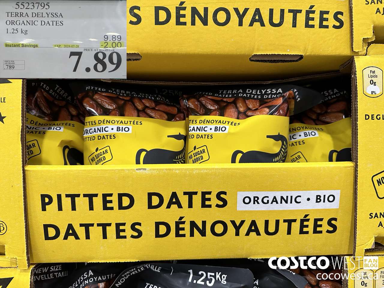 5523795 TERRA TELYSSA ORGANIC DATES 1.25KG ($2.00 INSTANT SAVINGS EXPIRES ON 2024-07-28) $7.89