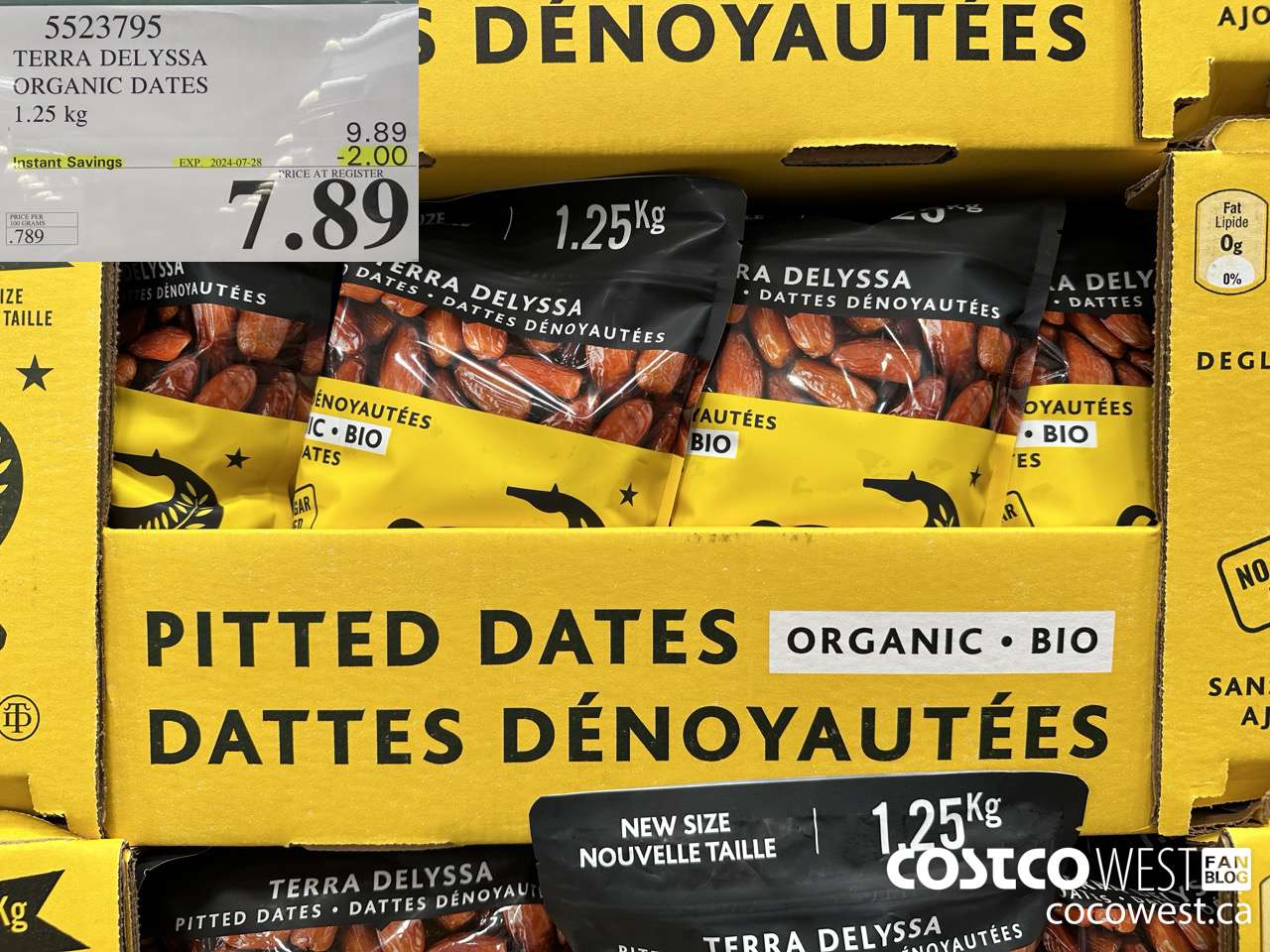 5523795 TERRA TELYSSA ORGANIC DATES 1.25KG ($2.00 INSTANT SAVINGS EXPIRES ON 2024-07-28) $7.89
