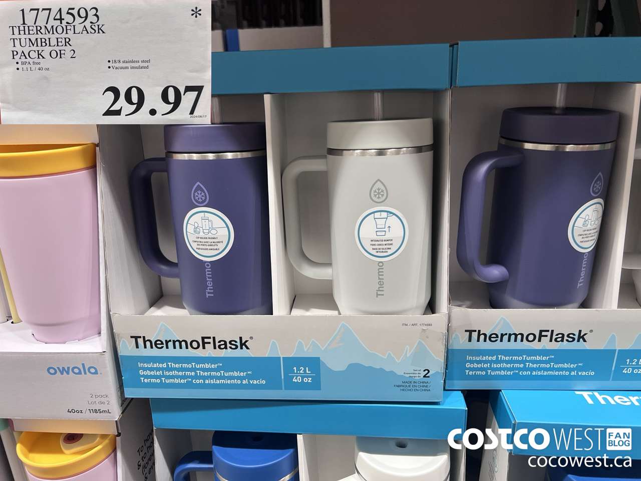 1774593 THERMOFLASK TUMBLER PACK OF 2 $29.97