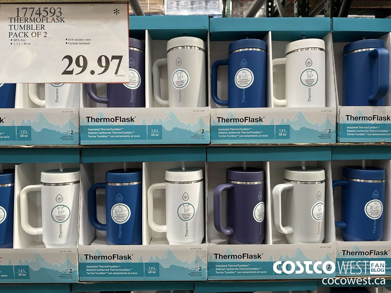 1774593 THERMOFLASK TUMBLER PACK OF 2 $29.97