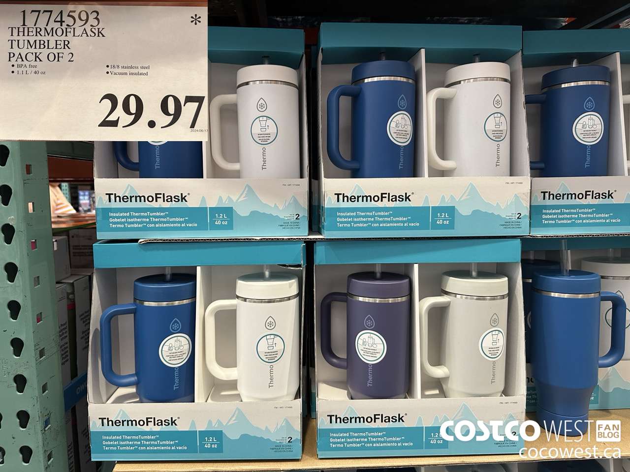 1774593 THERMOFLASK TUMBLER PACK OF 2 $29.97