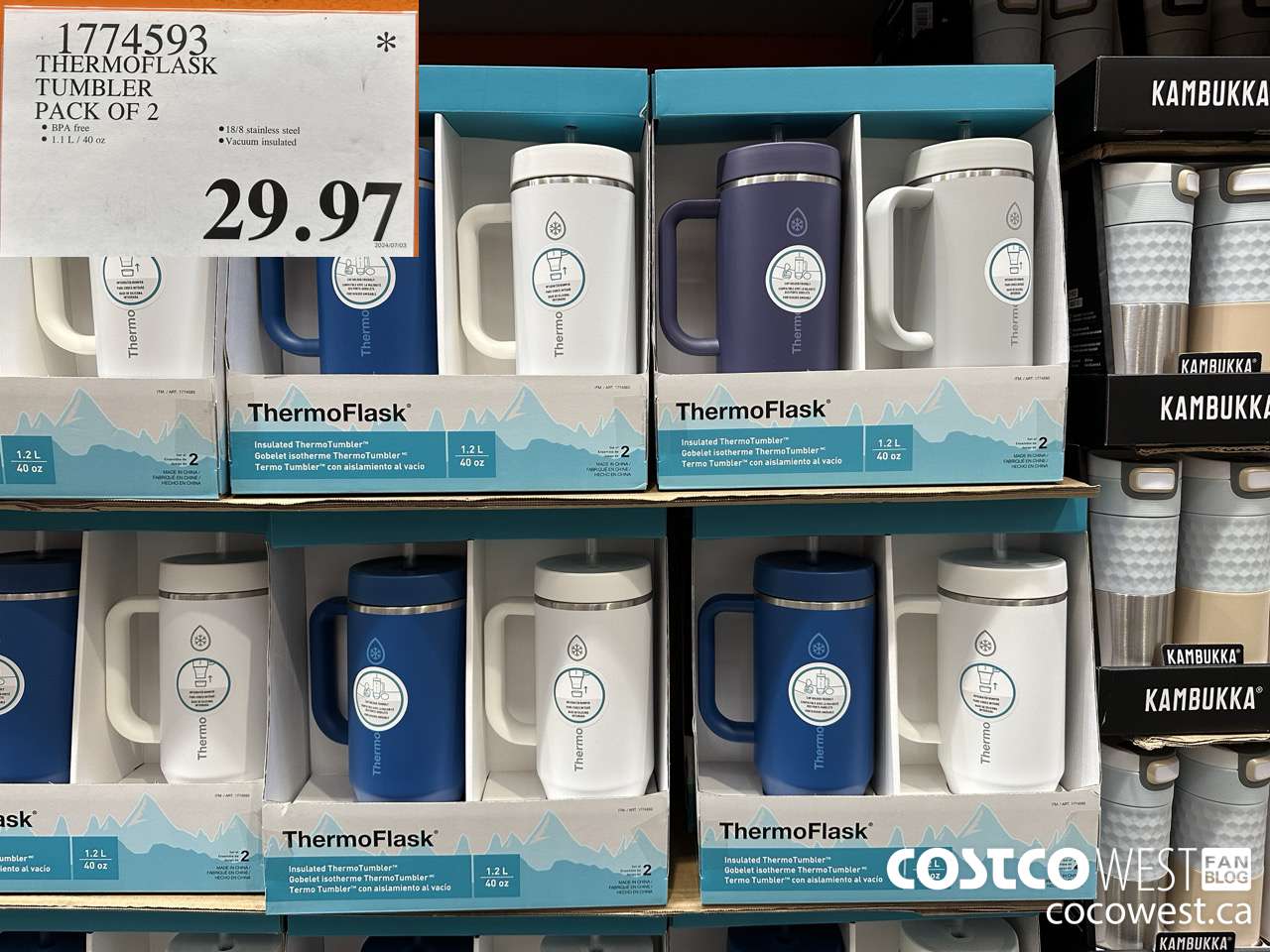 1774593 THERMOFLASK TUMBLER PACK OF 2 $29.97