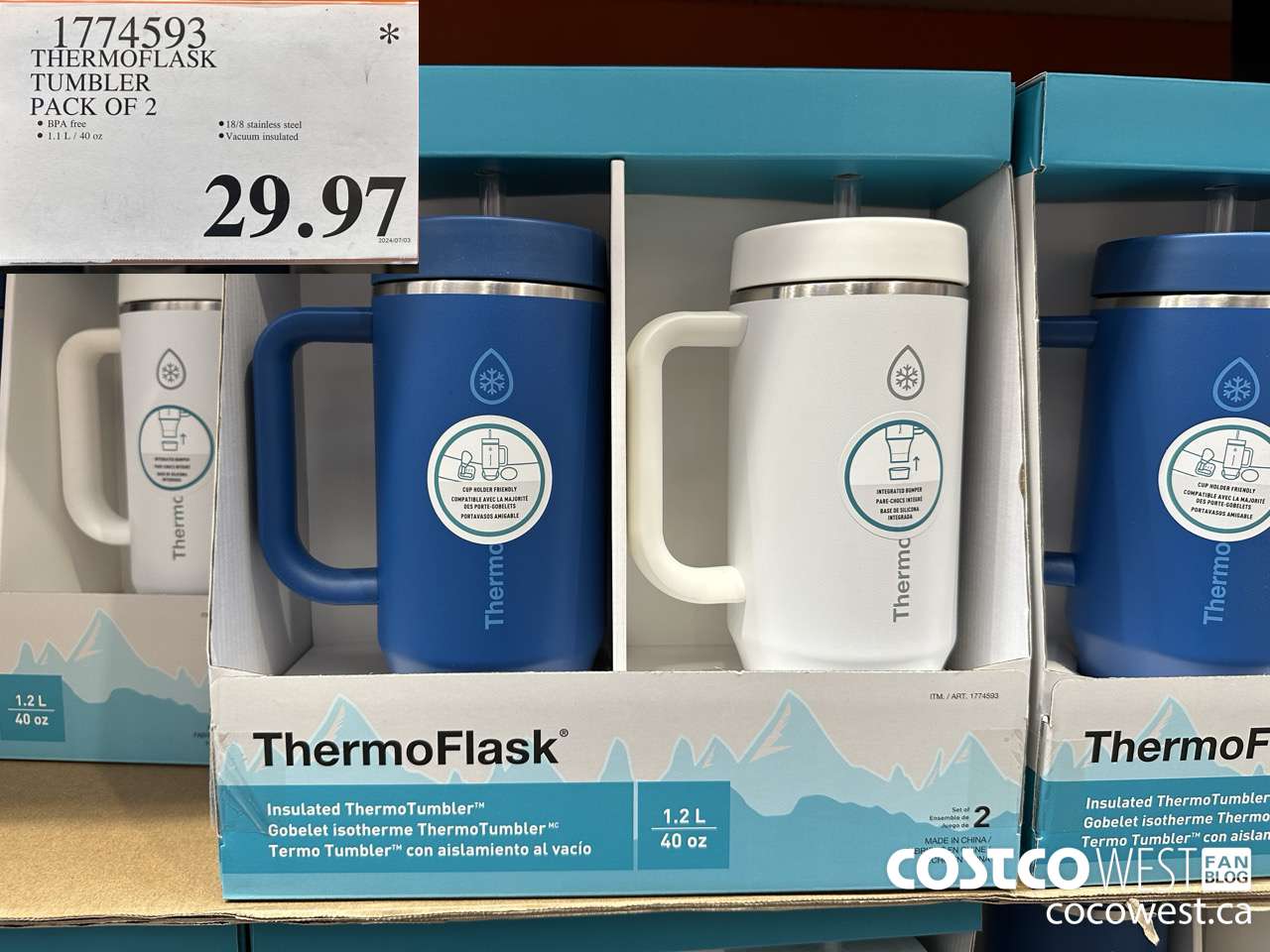 1774593 THERMOFLASK TUMBLER PACK OF 2 $29.97