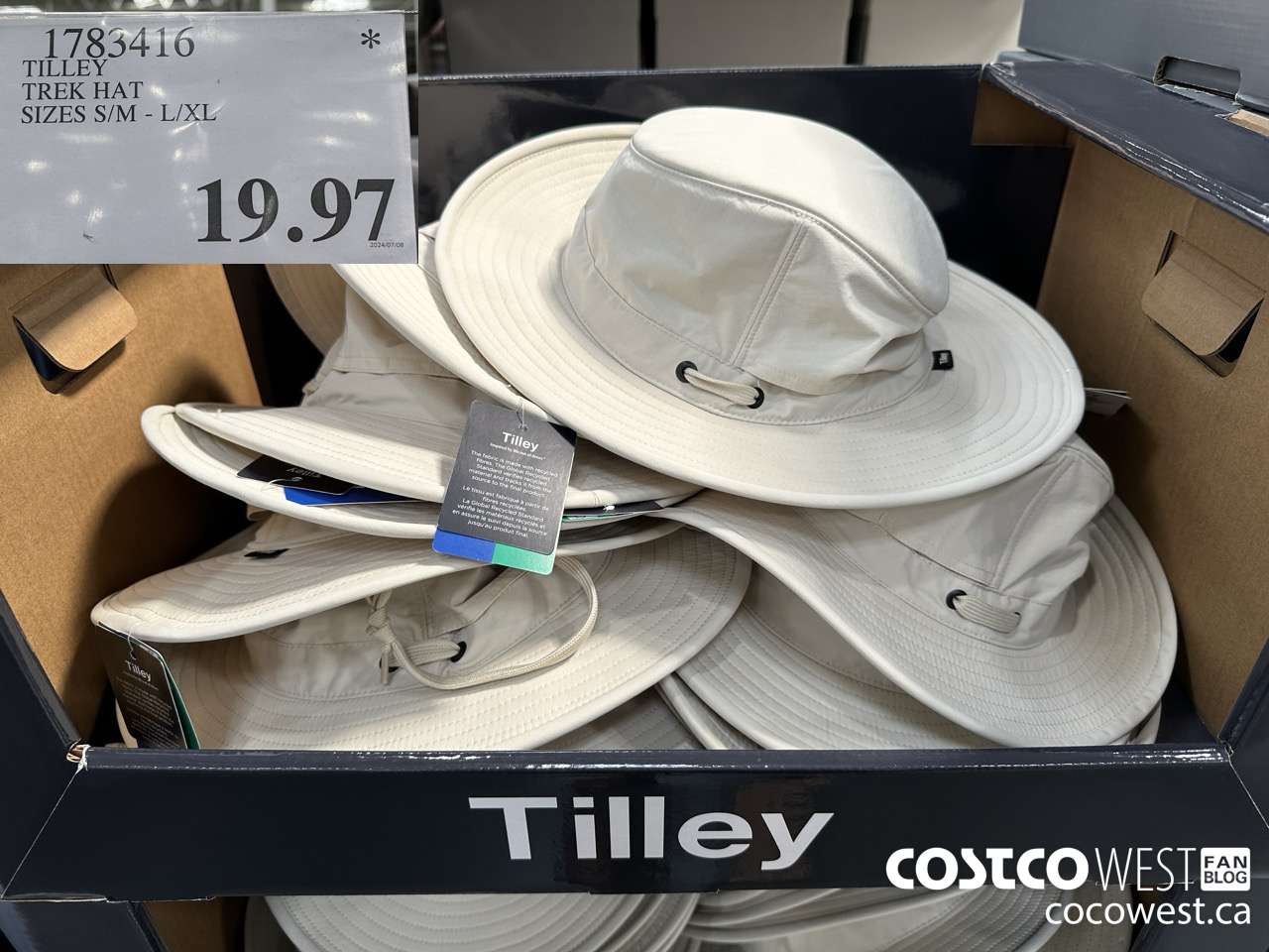 1783416 TILLEY TREK HAT SIZES S/M-L/XL $19.97