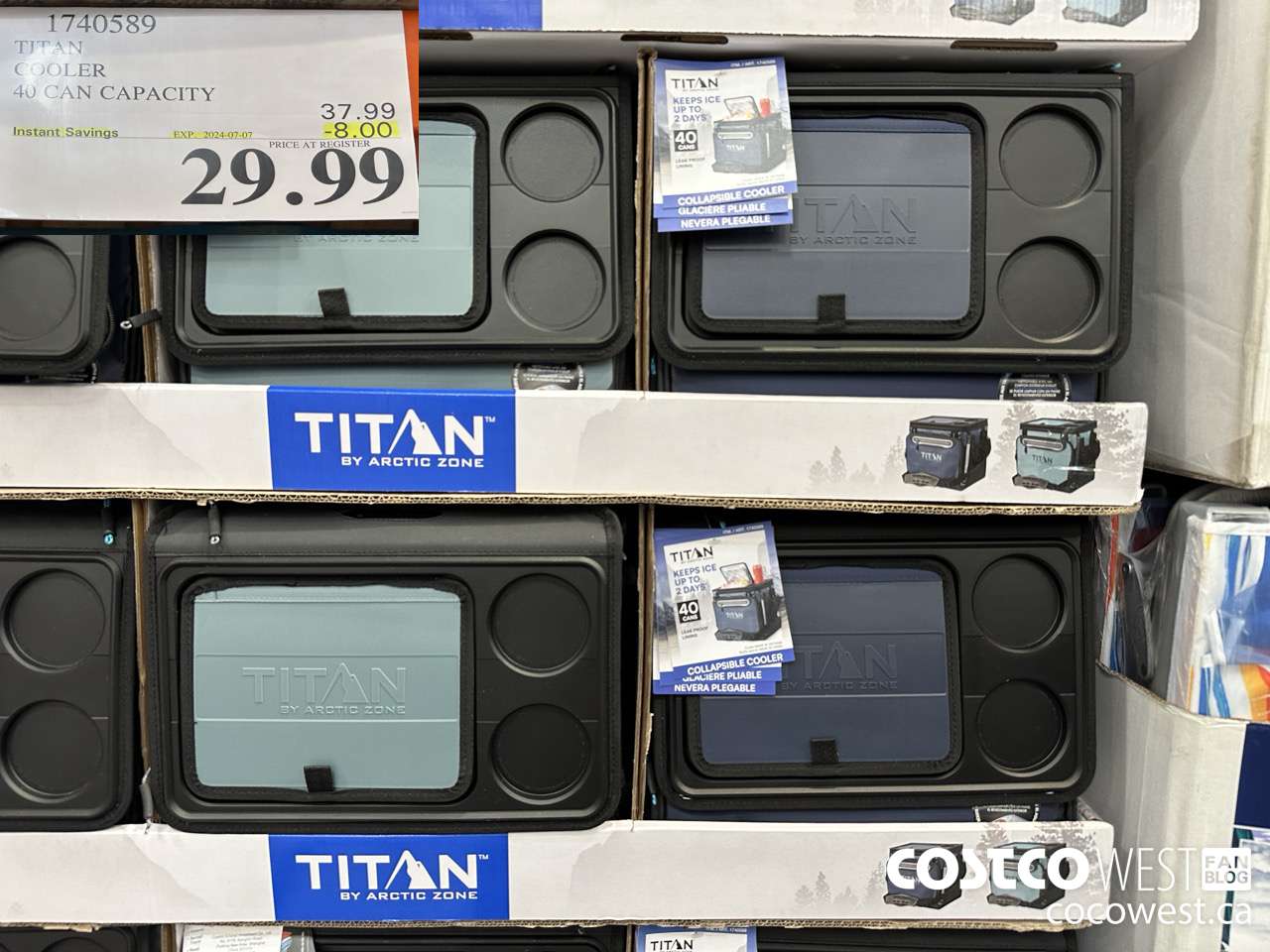 1740589 TITAN COOLER 40 CAN CAPACITY ($8.00 INSTANT SAVINGS EXPIRES ON 2024-07-07) $29.99