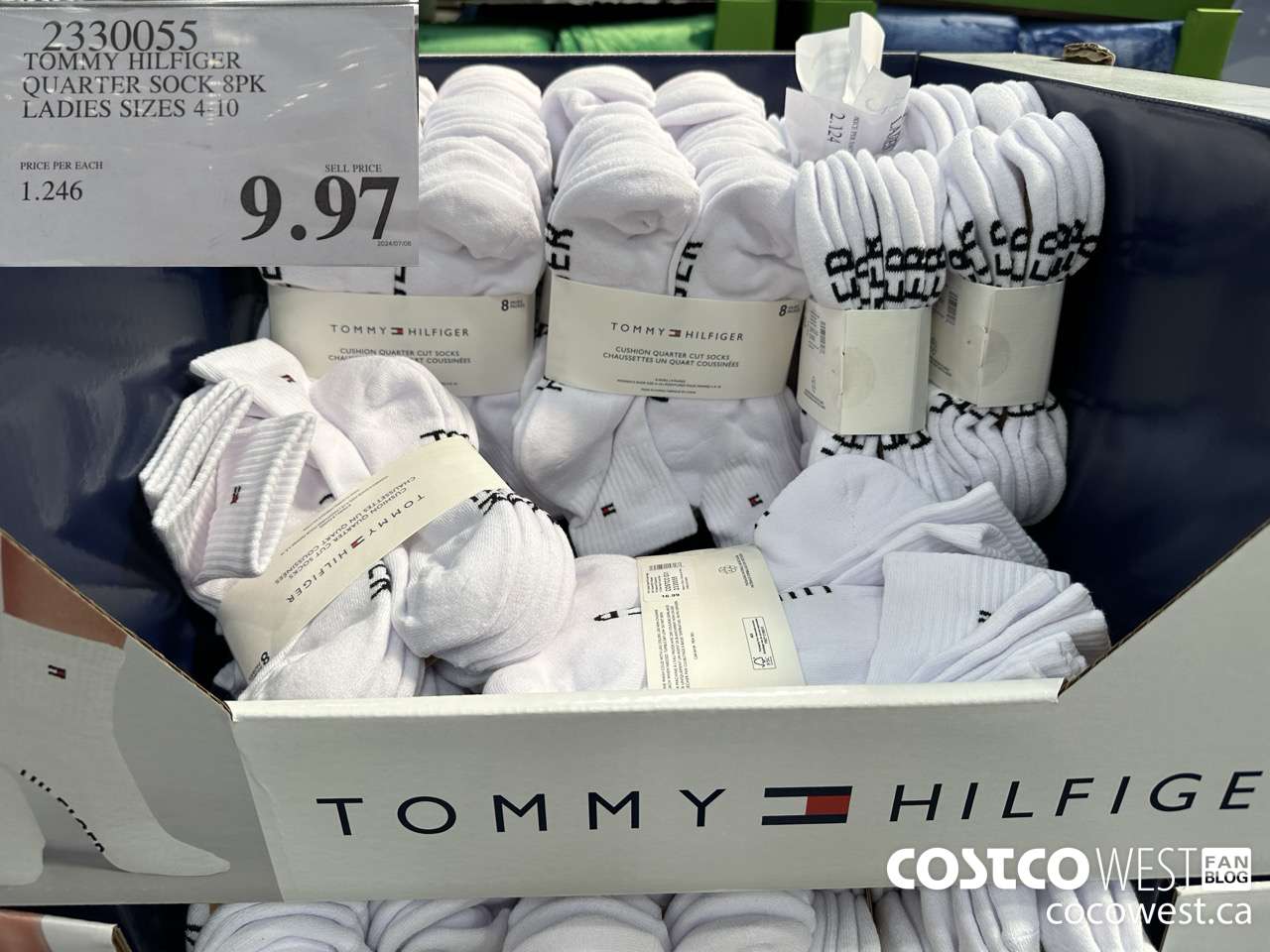 2330055 TOMMY HILFIGER QUARTER SOCK 8PK LADIES SIZES 4-10 $9.97