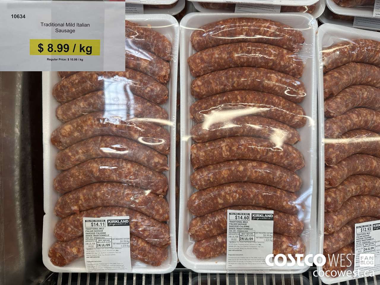 10634 TRADITIONAL MILD ITALIAN SAUSAGE ($2.00 INSTANT SAVINGS) $8.99