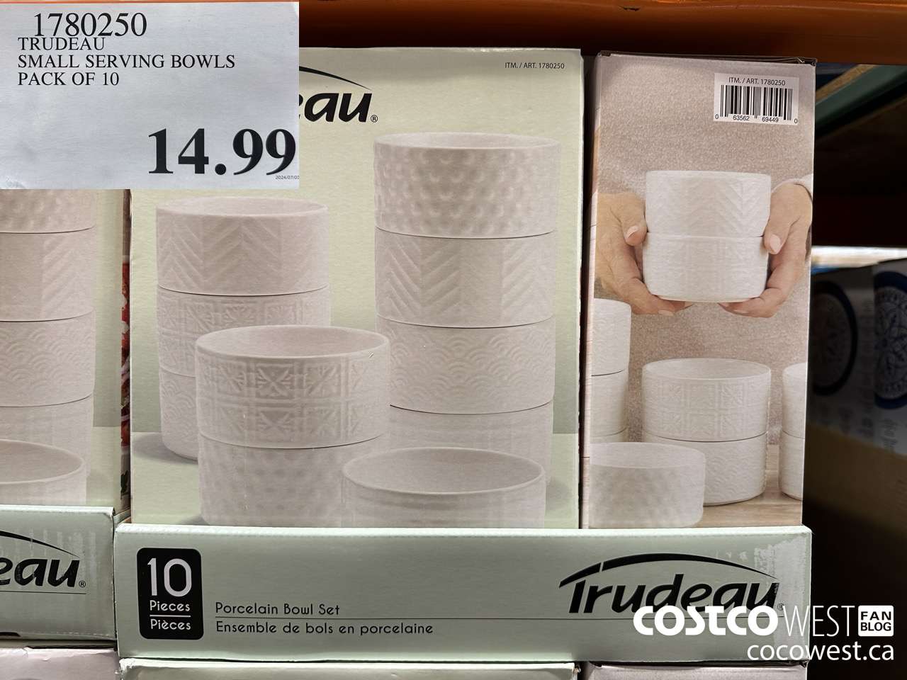 1780250 TRUDEAU SMALL SERVING BOWLS PACK OF 10 $14.99