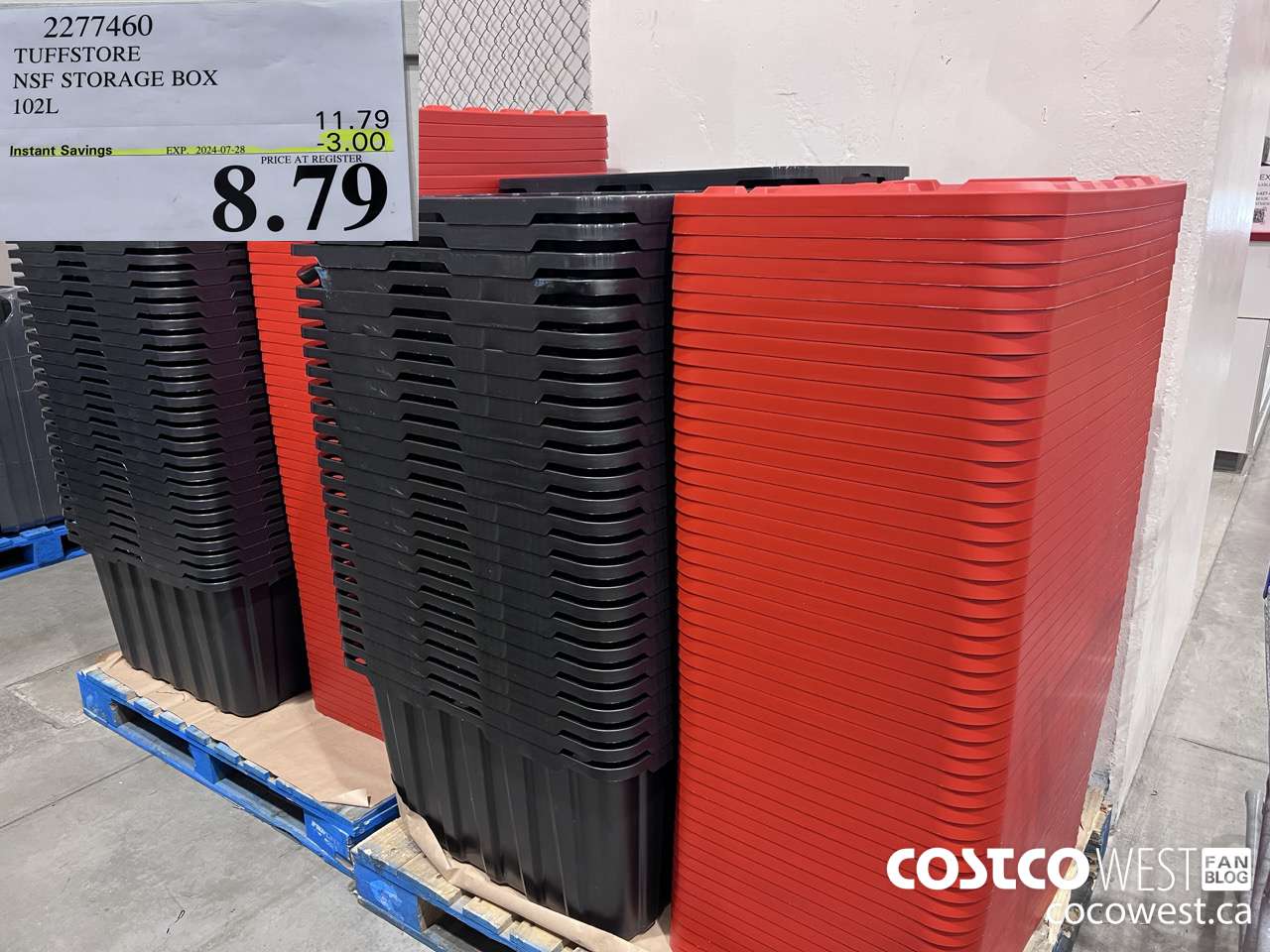 2277460 TUFFSTORE NSF STORAGE BOX 102L ($3.00 INSTANT SAVINGS EXPIRES ON 2024-07-28) $8.79