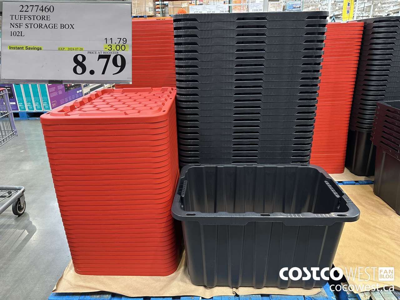 2277460 TUFFSTORE NSF STORAGE BOX 102L ($3.00 INSTANT SAVINGS EXPIRES ON 2024-07-28) $8.79