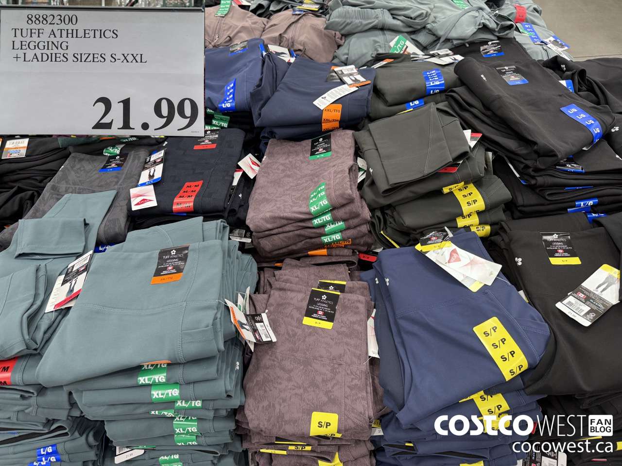 8882300 TUFF ATHLETICS LEGGING LADIES SIZES S-XXL $21.99