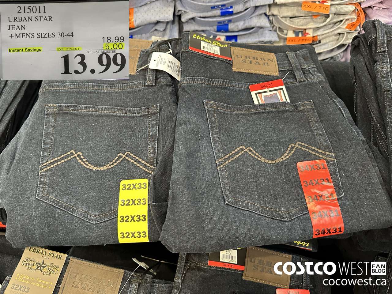 215011 URBAN STAR JEAN MENS SIZES 30-44 ($5.00 INSTANT SAVINGS EXPIRES ON 2024-08-11) $13.99
