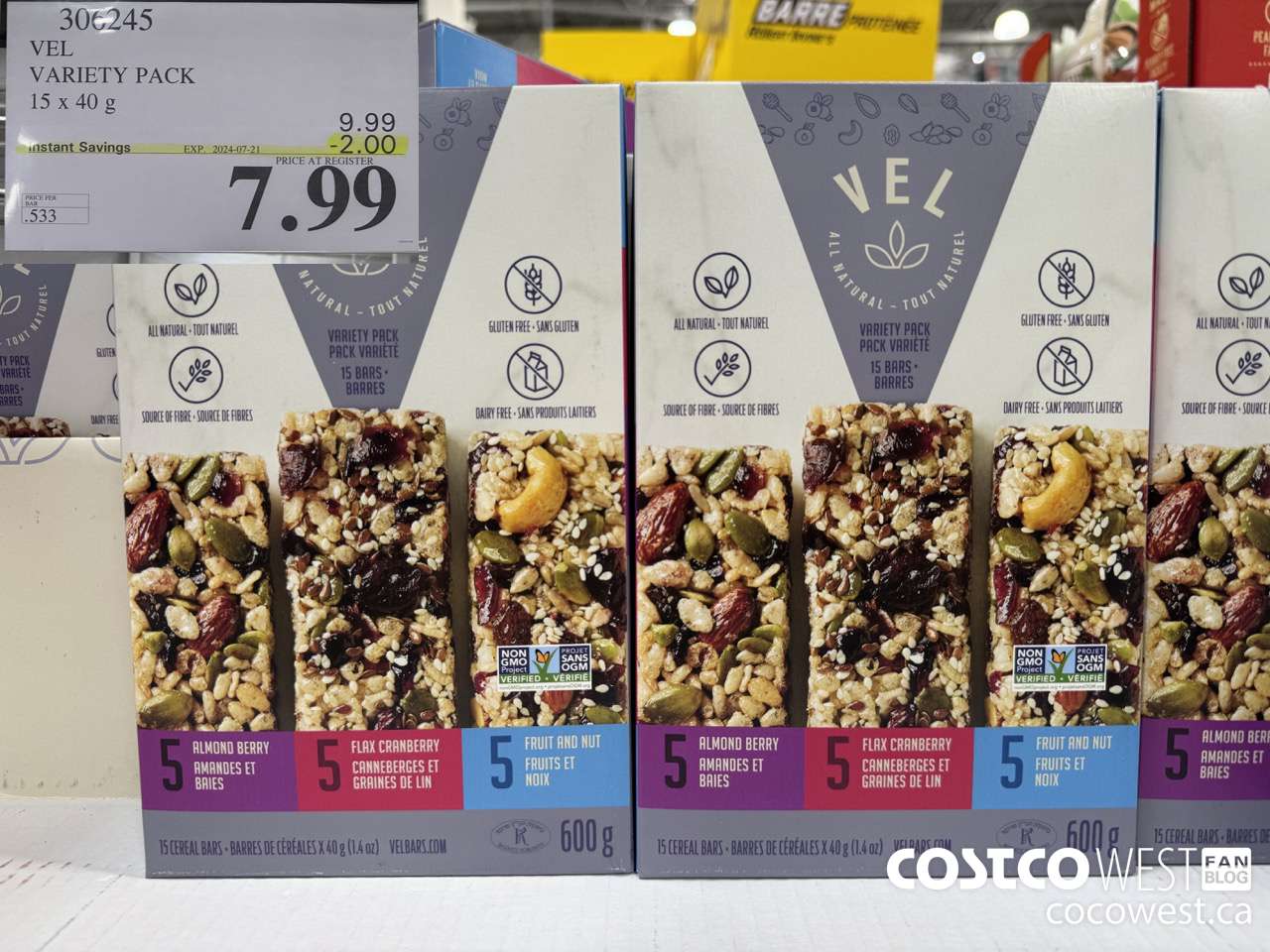 306245 VEL VARIETY PACK 15 x 40g ($2.00 INSTANT SAVINGS EXPIRES ON 2024-07-21) $7.99