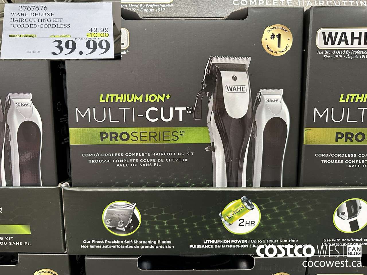 2767676 WAHL DELUXE HAIRCUTTING KIT CORDED/CORDLESS ($10.00 INSTANT SAVINGS EXPIRES ON 2024-07-28) $39.99