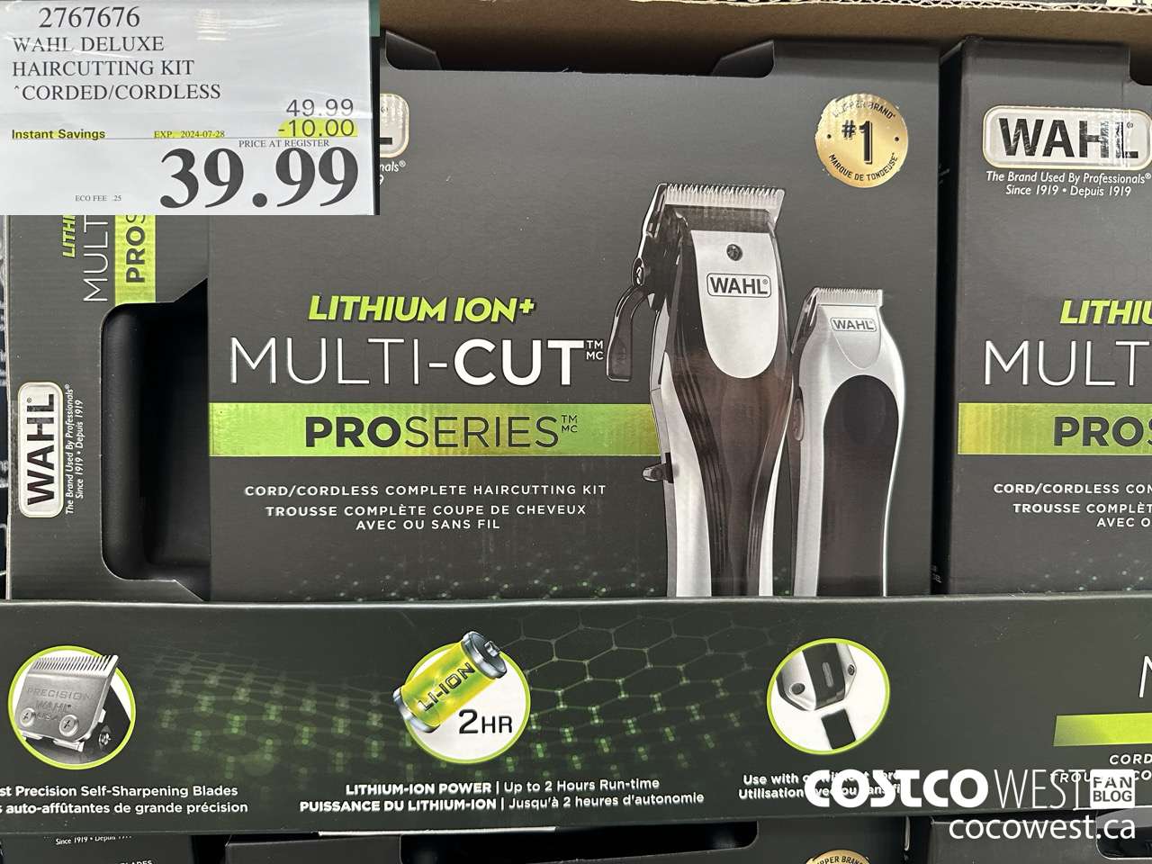 2767676 WAHL DELUXE HAIRCUTTING KIT CORDED/CORDLESS ($10.00 INSTANT SAVINGS EXPIRES ON 2024-07-28) $39.99