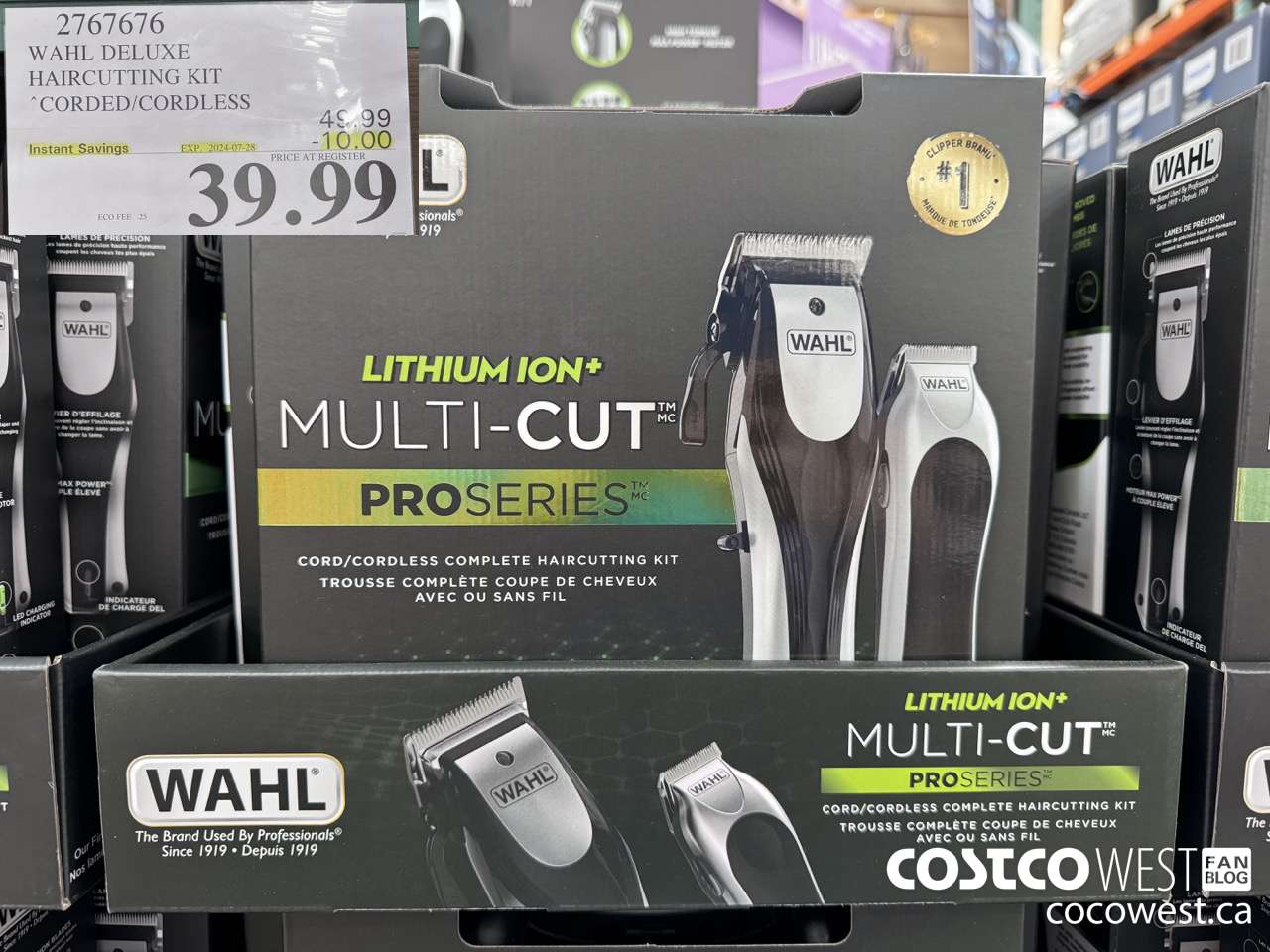 2767676 WAHL DELUXE HAIRCUTTING KIT CORDED/CORDLESS ($10.00 INSTANT SAVINGS EXPIRES ON 2024-07-28) $39.99