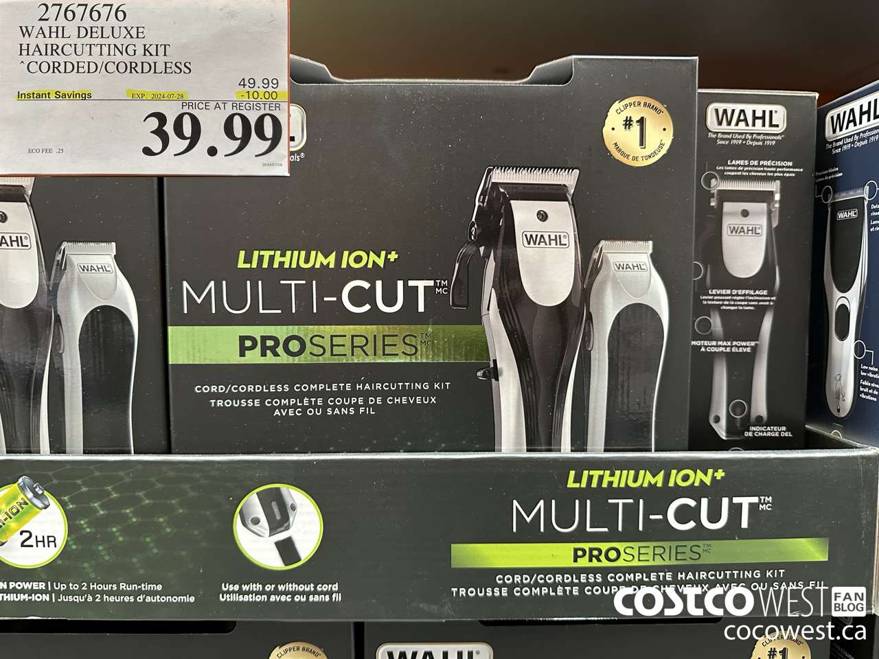 2767676 WAHL DELUXE HAIRCUTTING KIT CORDED/CORDLESS ($10.00 INSTANT SAVINGS EXPIRES ON 2024-07-28) $39.99
