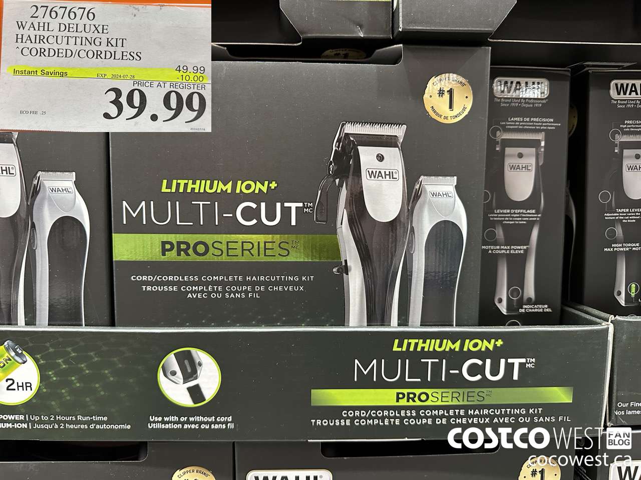 2767676 WAHL DELUXE HAIRCUTTING KIT CORDED/CORDLESS ($10.00 INSTANT SAVINGS EXPIRES ON 2024-07-28) $39.99