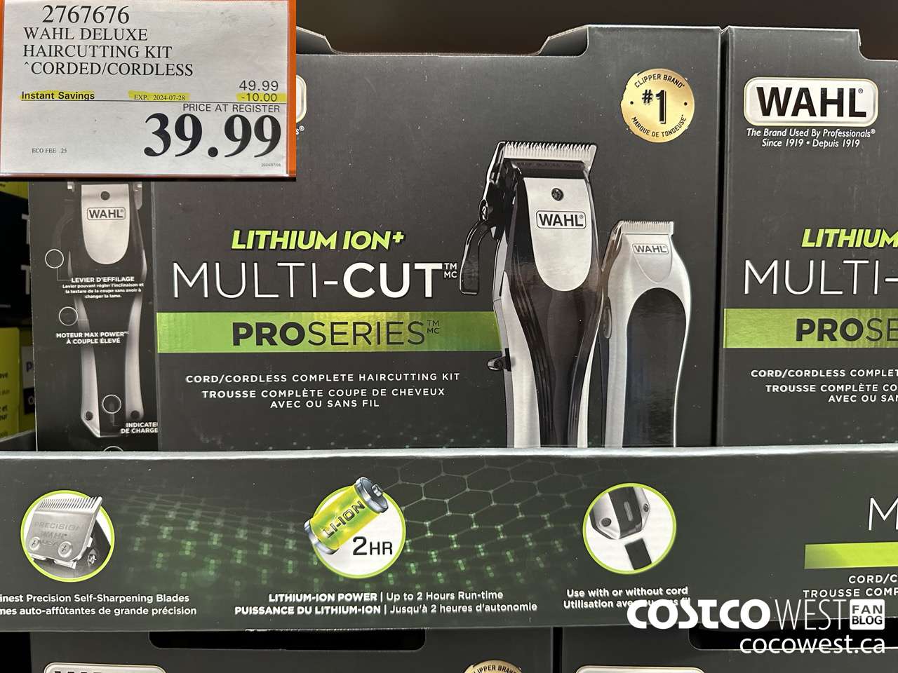 2767676 WAHL DELUXE HAIRCUTTING KIT CORDED/CORDLESS ($10.00 INSTANT SAVINGS EXPIRES ON 2024-07-28) $39.99