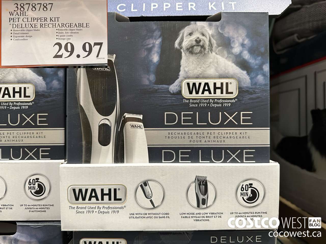 3878787 WAHL PET CLIPPER KIT DELUXE RECHARGEABLE $29.97