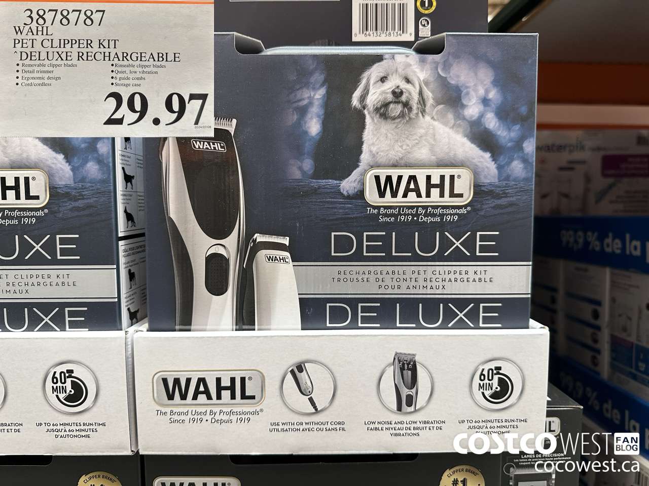3878787 WAHL PET CLIPPER KIT DELUXE RECHARGEABLE $29.97