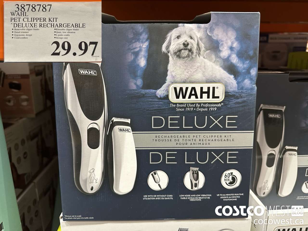 3878787 WAHL PET CLIPPER KIT DELUXE RECHARGEABLE $29.97