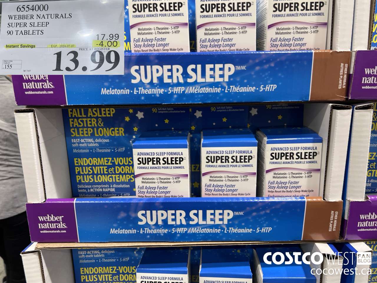 6554000 WEBBER NATURALS SUPER SLEEP 90 TABLETS ($4.00 INSTANT SAVINGS EXPIRES ON 2024-07-07) $13.99