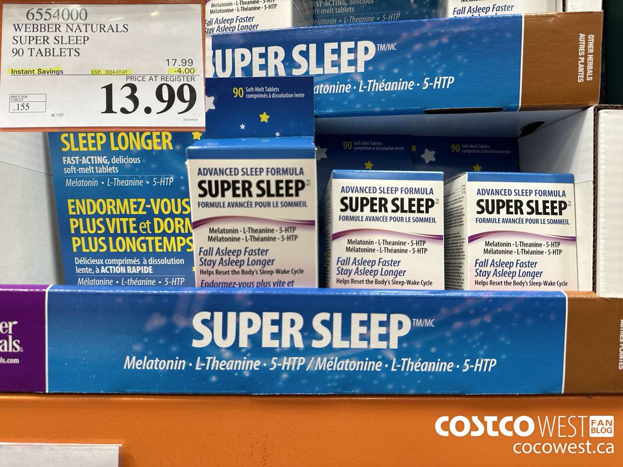 6554000 WEBBER NATURALS SUPER SLEEP 90 TABLETS ($4.00 INSTANT SAVINGS EXPIRES ON 2024-07-07) $13.99