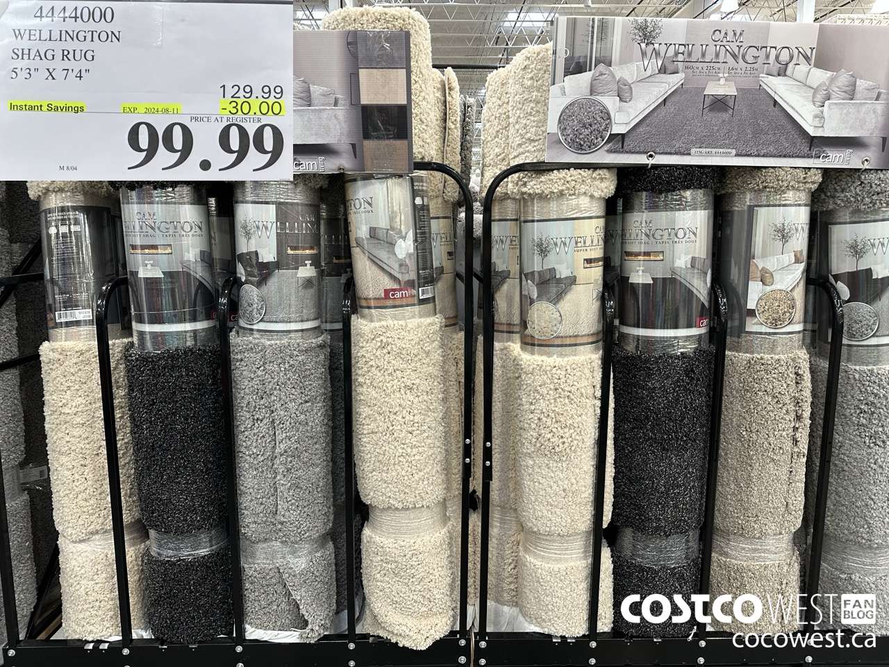 4444000 WELLINTONG SHAG RUG 5'3