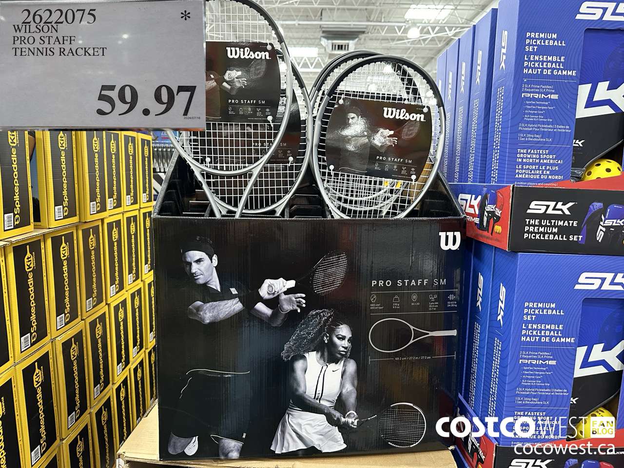 2622075 WILSON PRO STAFF TENNIS RACKET $59.97