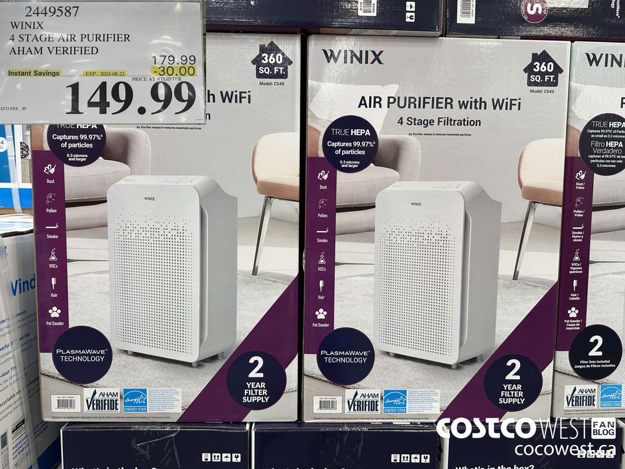 2449587 WINIX 4 STAGE AIR PURIFIER AHAM VERIFIED ($30.00 INSTANT SAVINGS EXPIRES ON 2024-08-23) $149.99