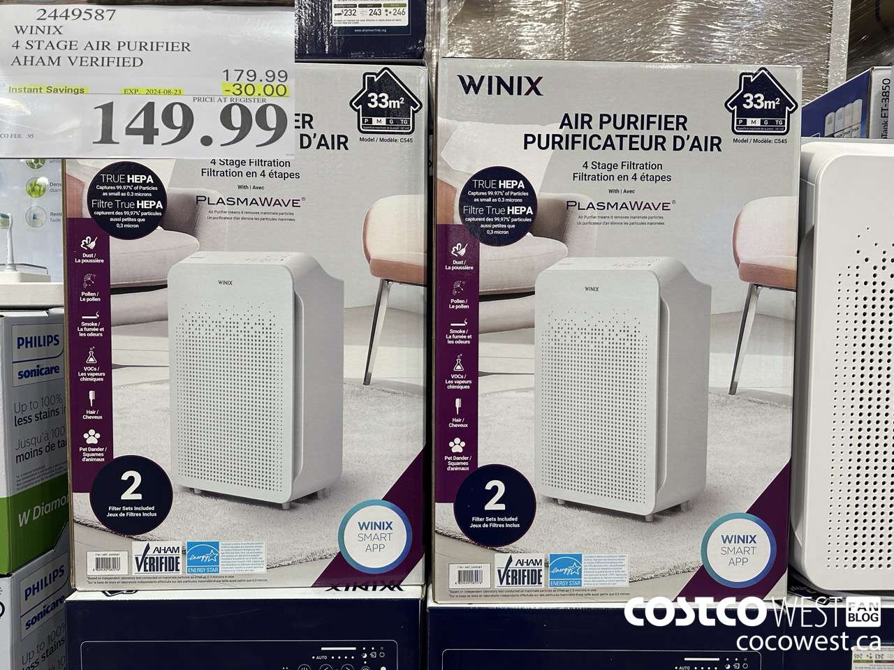 2449587 WINIX 4 STAGE AIR PURIFIER AHAM VERIFIED ($30.00 INSTANT SAVINGS EXPIRES ON 2024-08-23) $149.99