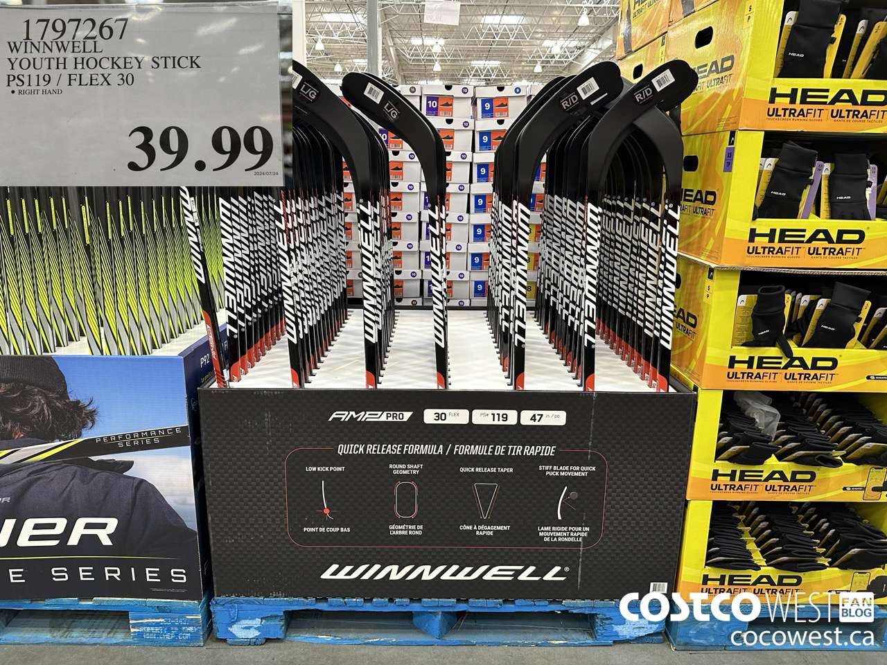 1797267 WINNWELL YOUTH HOCKEY STICK PS119/FLEX 30 $39.99