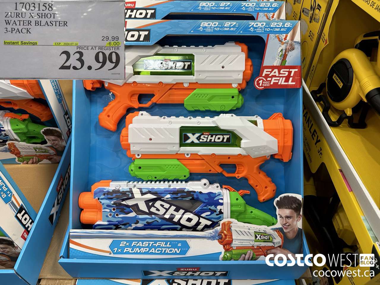 1703158 ZURU X-SHOT WATER BLASTER 3 PACK  ($6.00 INSTANT SAVINGS EXPIRES ON 2024-07-14) $23.99