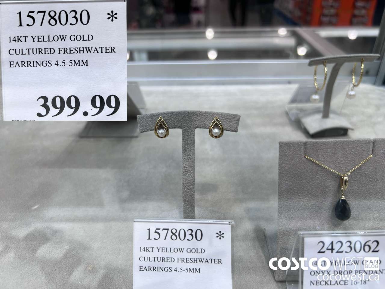 1578030 14KT YELLOW GOLD CULTURED FRESHWATER EARRINGS 4-5.5MM $399.99