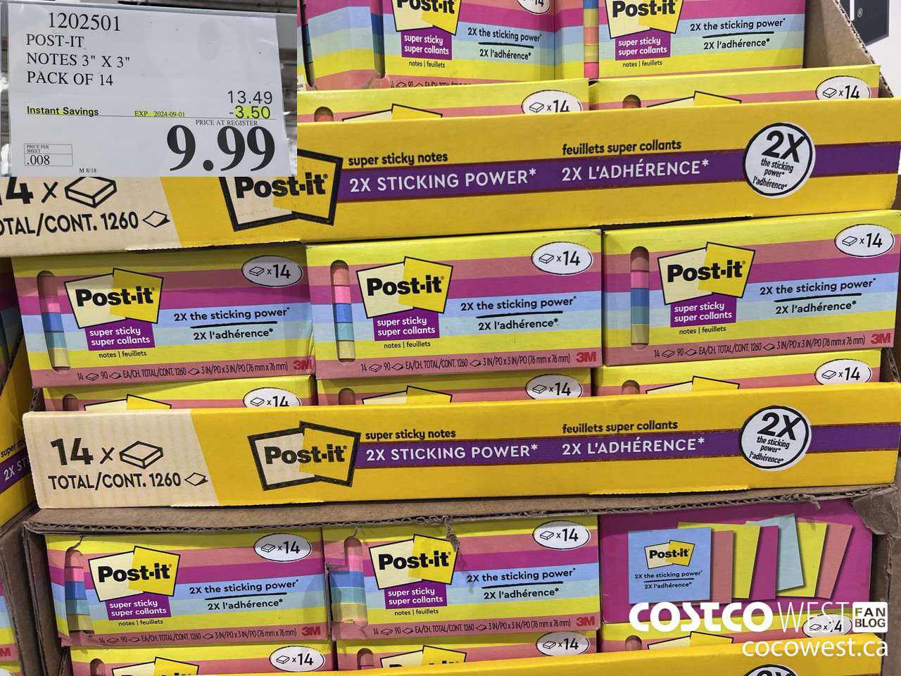 1202501 3M POST-IT NOTES 3