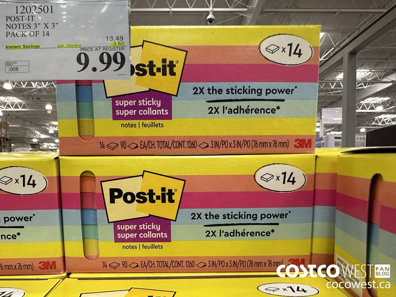 1202501 3M POST-IT NOTES 3