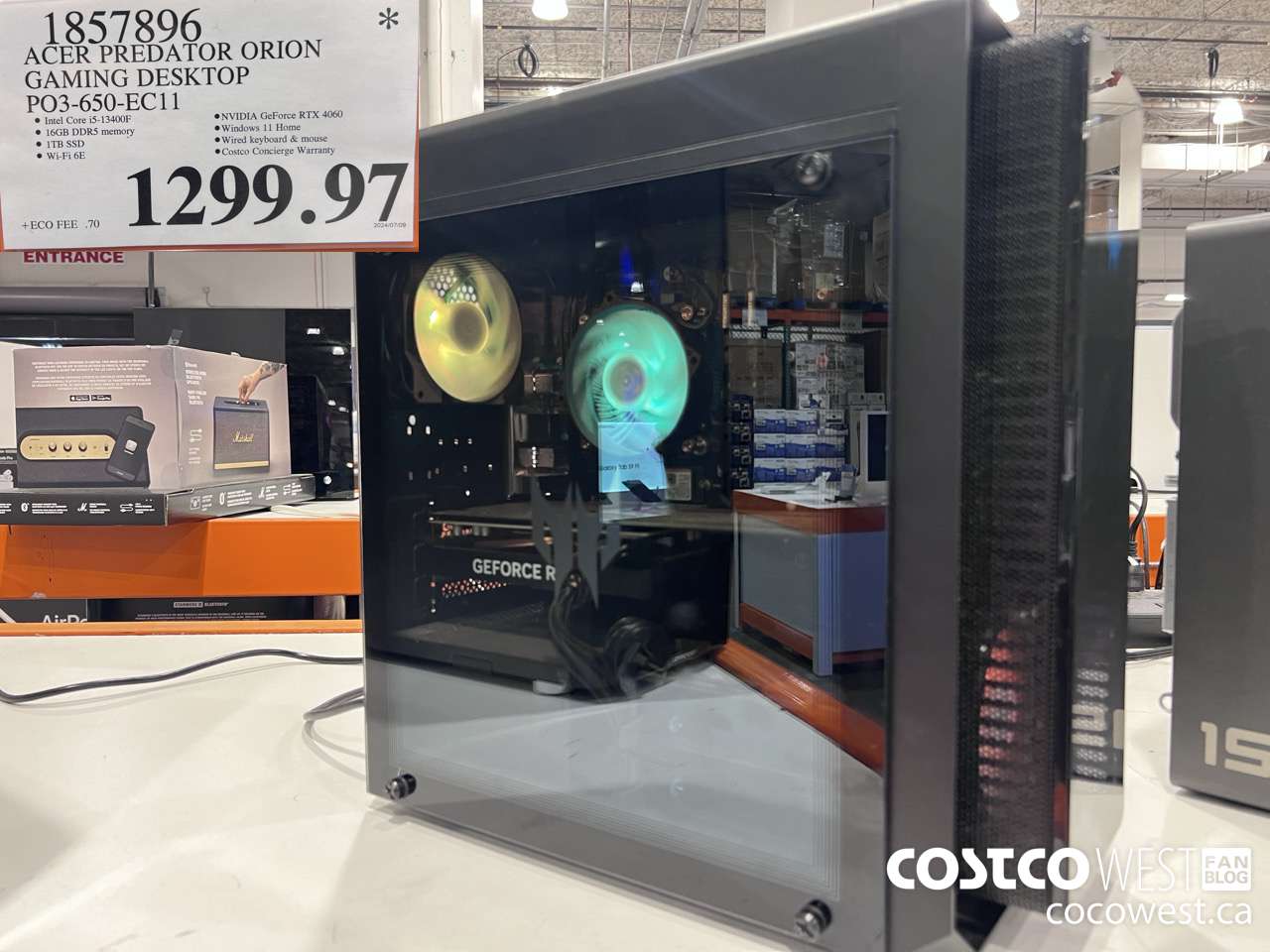 1857896 ACER PREDATOR ORION GAMING DESKTOP PO3-650-EC11 $1299.97