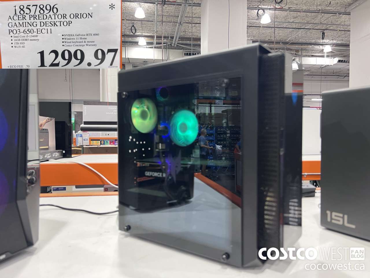 1857896 ACER PREDATOR ORION GAMING DESKTOP PO3-650-EC11 $1299.97